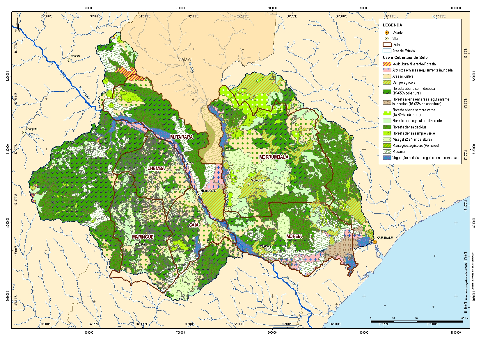 Mapa de uso e cobertura da terra